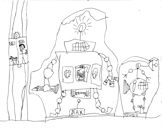 551x439 Kids Drawing Of A Robot