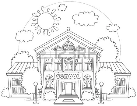 450x348 207 High School Grade School Elementary Cliparts, Stock Vector