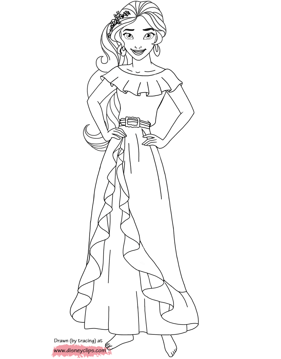 936x1196 Elena Of Avalor Coloring Pages Disney Coloring Book