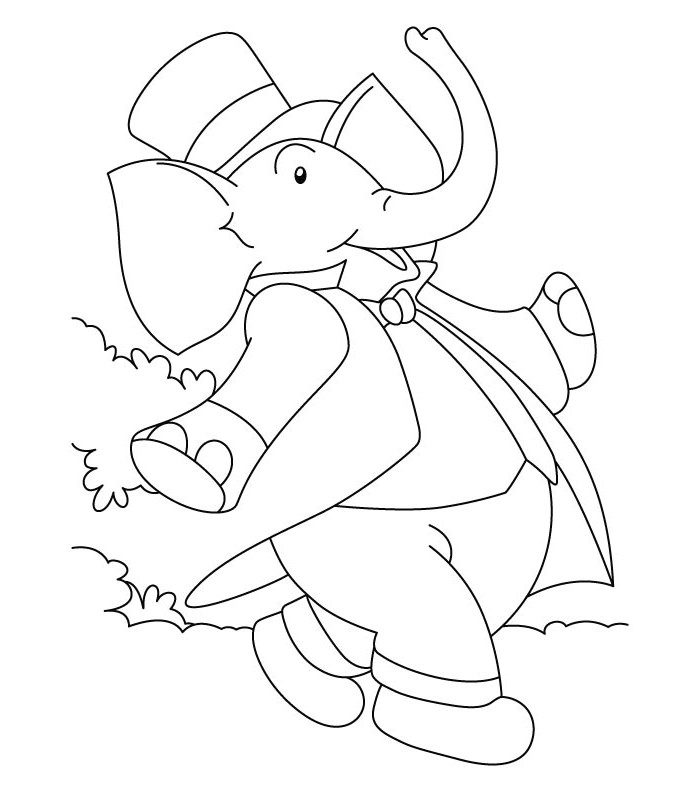 700x792 Elephant Template