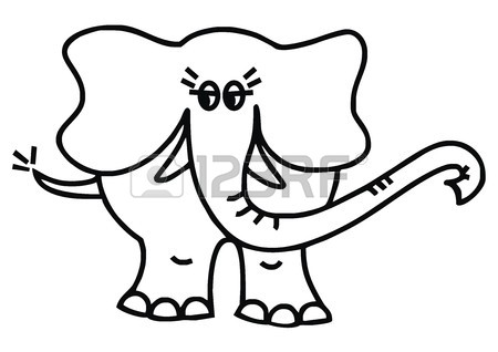 450x318 344 Elephant Front Stock Vector Illustration And Royalty Free
