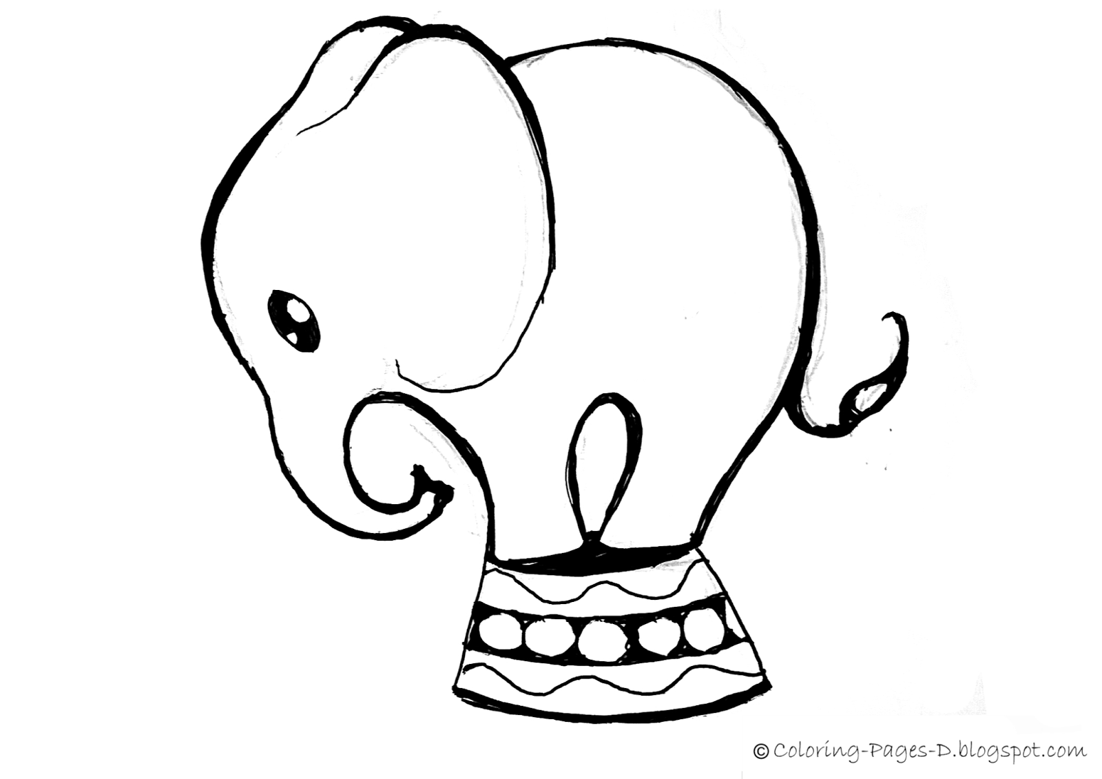 1600x1131 Coloring Pages D Free Elephant Coloring Pages