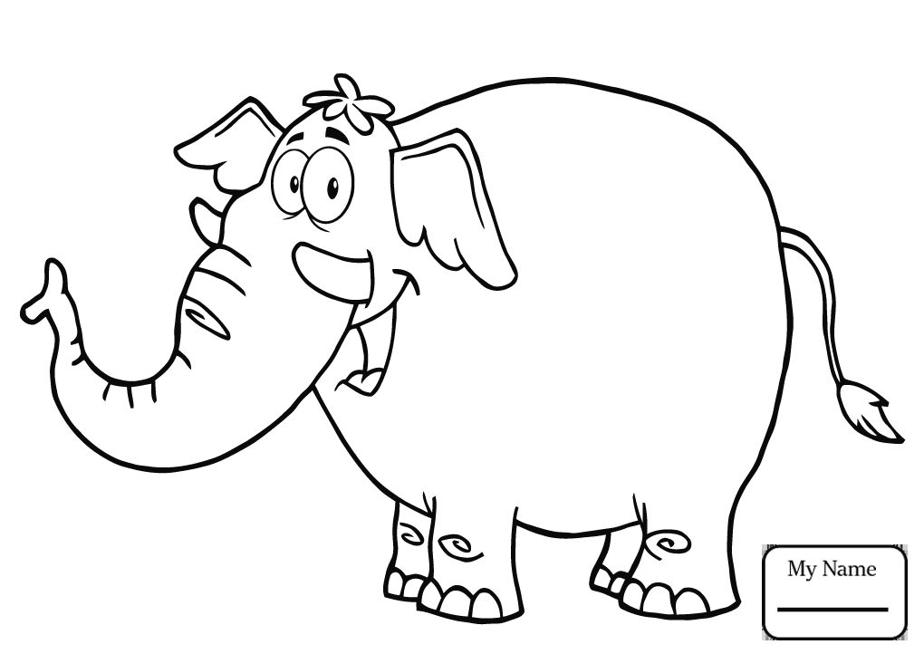 1020x722 Coloring Pages Mammals Baby Elephant In A Circus Elephants