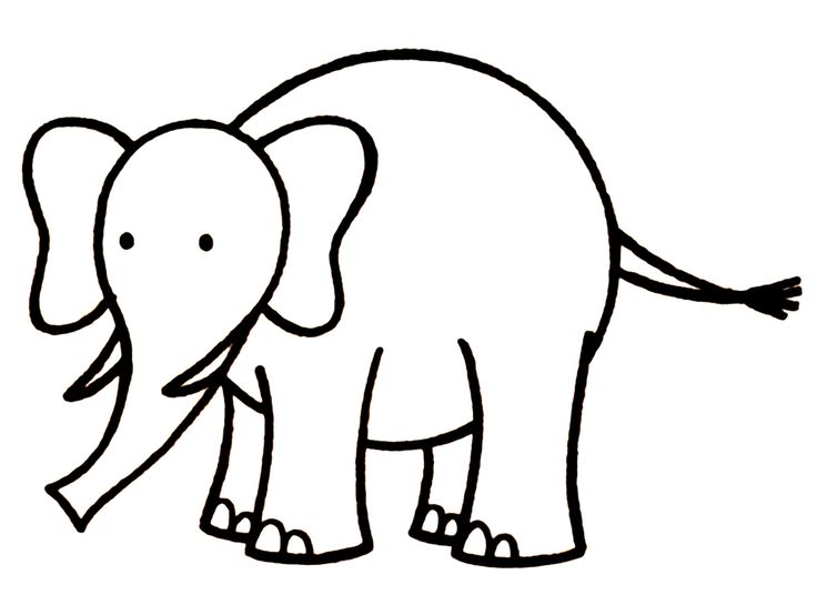 736x554 Line Drawing Of Elephant Group