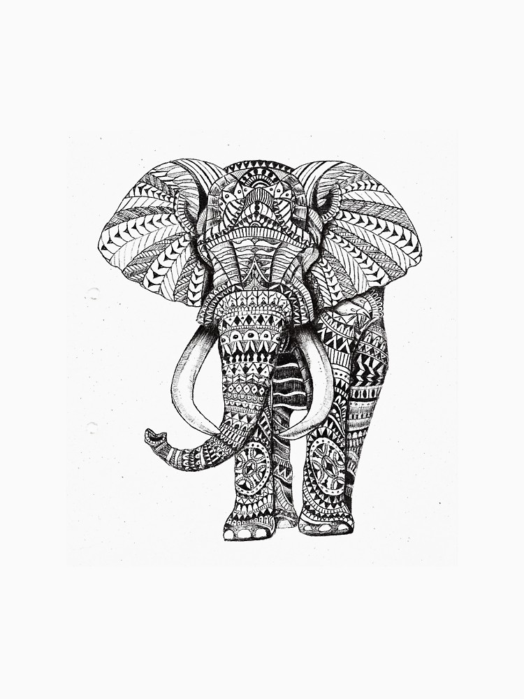750x1000 Elephant Unisex T Shirt By Hollyedmonds Redbubble