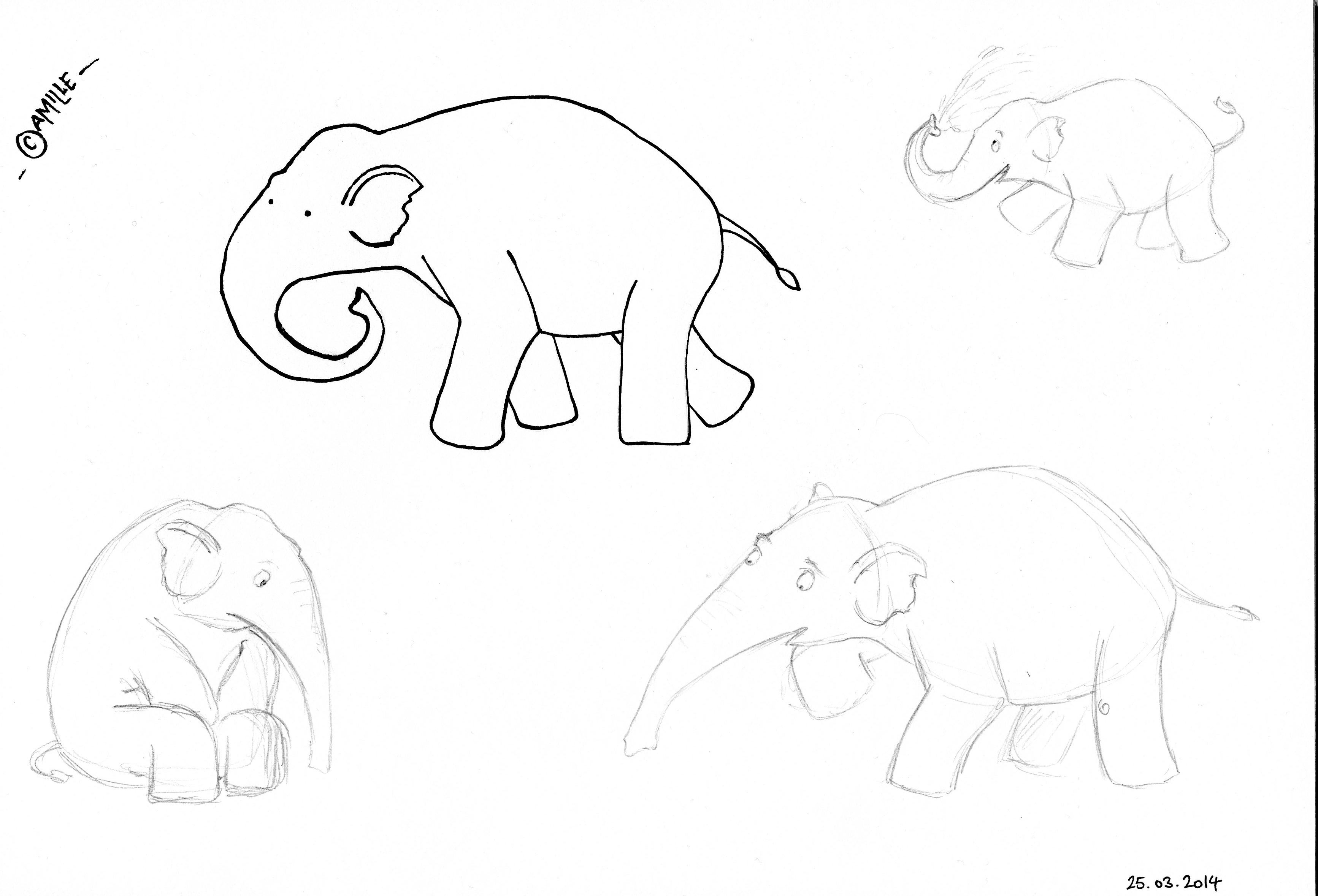 3467x2358 Drawing Elephants Camille's Land