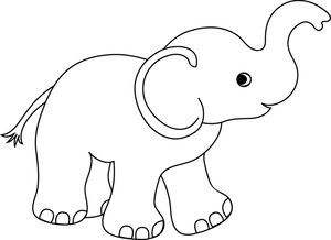 300x218 Clipart Of Elephant
