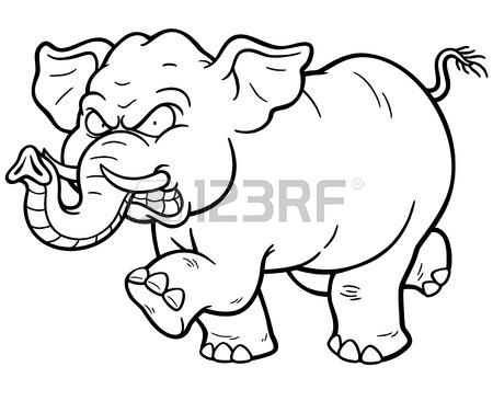 450x366 Illustration Of Cartoon Elephant Royalty Free Cliparts, Vectors