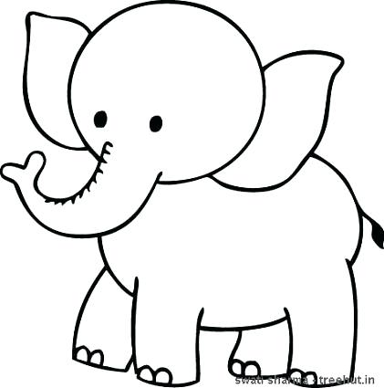 421x425 Elephants Pictures To Color Elephant Coloring 2 Cute Elephant