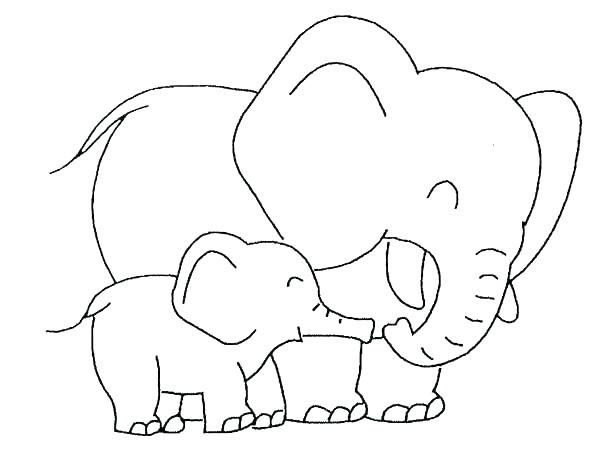 600x461 New Elephant Printable Coloring Pages Crayola Photo Baby Cute Love