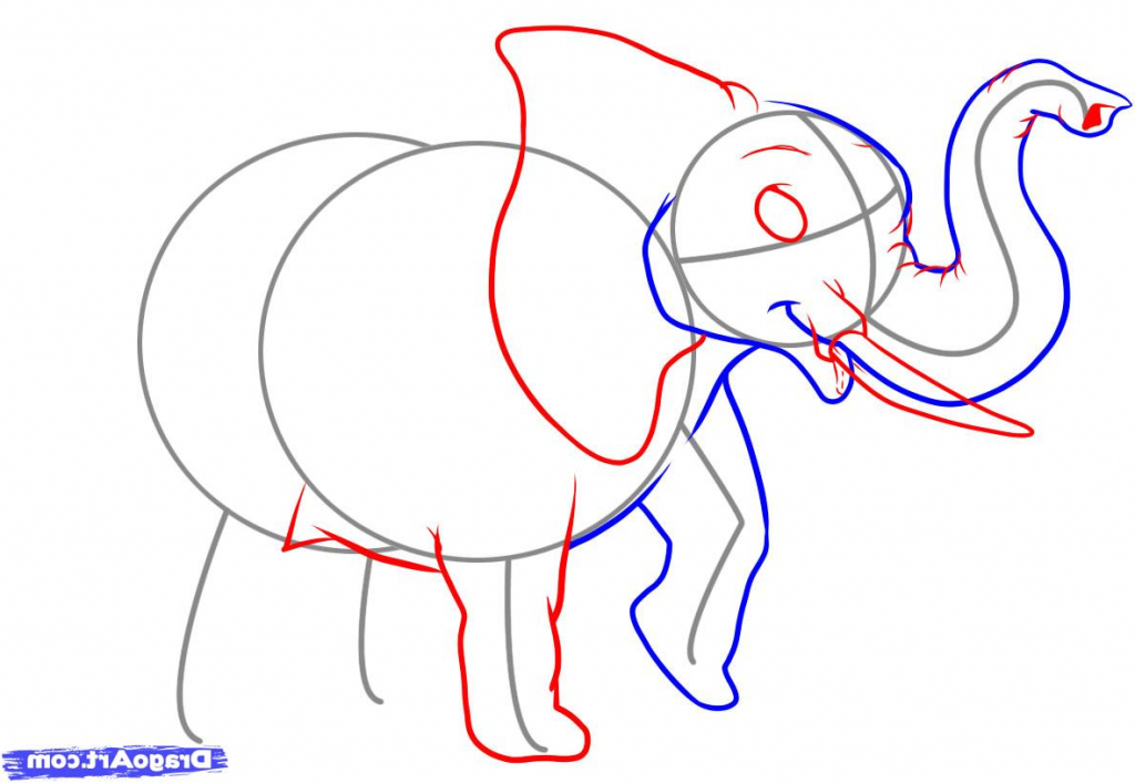 1024x707 Easy Drawing Of An Elephant