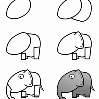 320x320 Download Image How To Draw Easy Elephant Drawings Pc Android