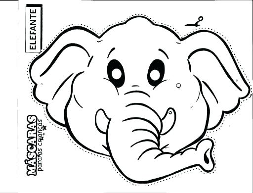 512x390 Elephant Head Coloring Page Elephant Head Elephant Face Coloring