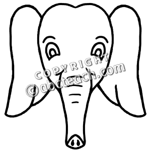 300x300 Cartoon Elephant Face Clipart Panda