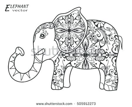 450x366 Colorful Elephant Book As Well As Drawing Stylized Elephant