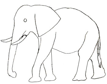350x277 Cute Easy Elephant Drawings Tags Easy Elephant Drawing Batman