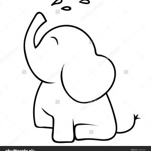 300x300 Adult Elephant Outline Image Elephant Outline Photo. Elephant
