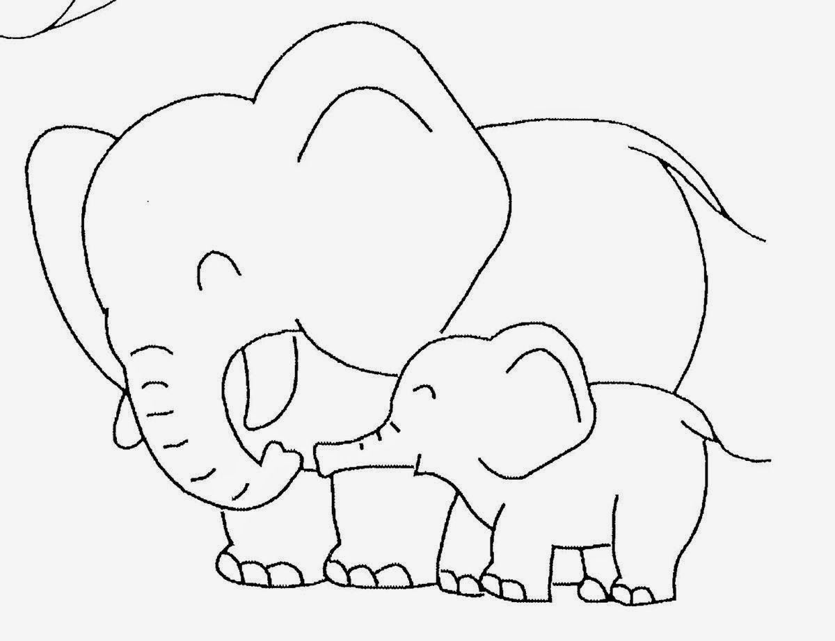 1200x922 Baby Elephant Template Baby Elephant Coloring Pictures Cute