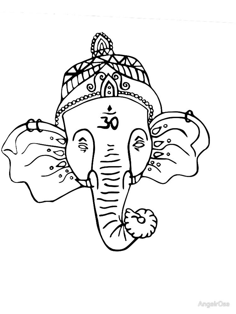 750x1000 Drawn Elephant Buddha
