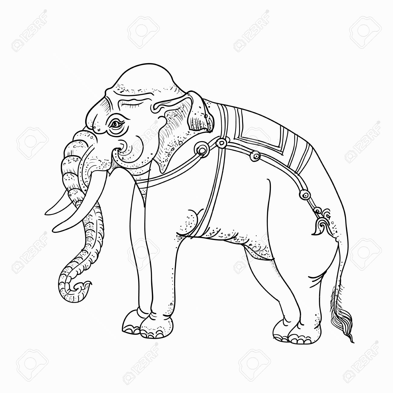 1300x1300 Drawn Elephant Thailand Elephant