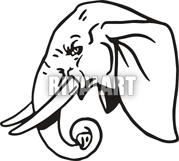 361x323 Drawn Elephant Trunk Clipart