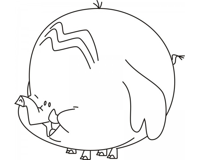 700x561 Elephant Template