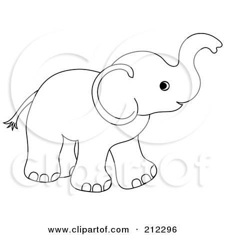 450x470 Royalty Free (Rf) Clipart Illustration Of A Cute Outlined Baby