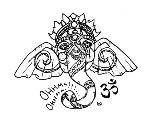 500x401 Om And Elephant Tumblr