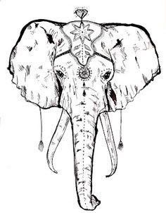 236x302 How To Draw An Elephant Head Elephant Head By ~scheinberg