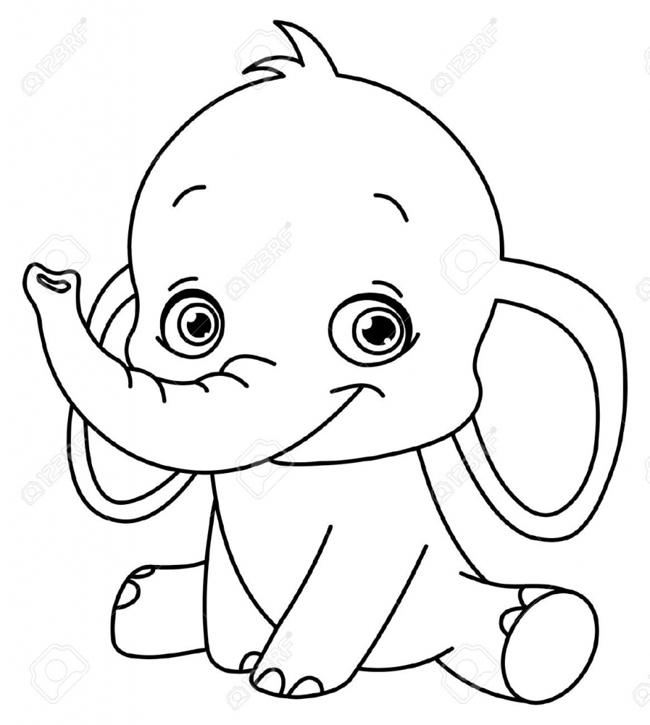 918x1024 Cartoon Elephant Drawing Elephant Cartoon Drawing How To Draw