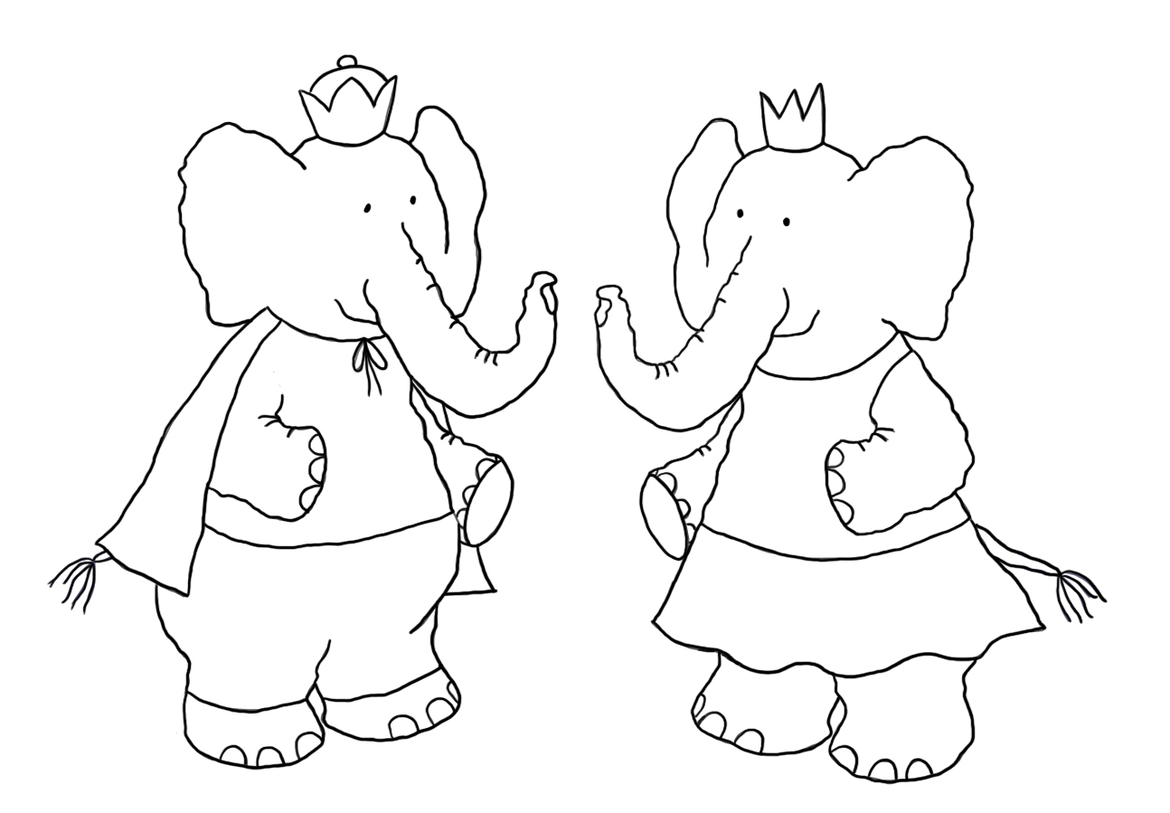 1294x899 Funny Elephant Coloring Pages