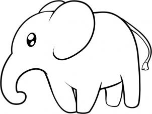 302x227 Coloring Pages Fascinating How To Draw Elephants 5bb An Elephant