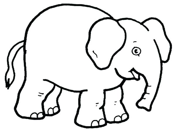 600x450 Elephant Coloring Pages For Kids Printable Coloring Pages For Kids