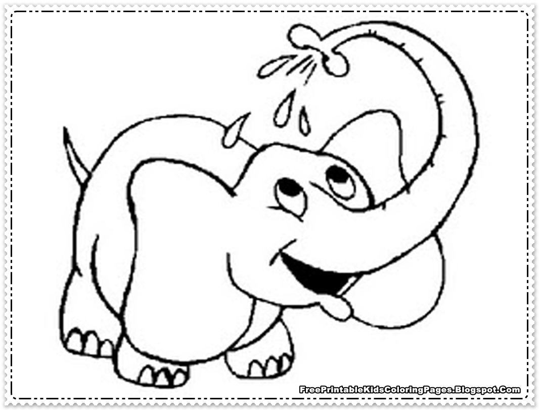 1066x810 Elephant Printable Template