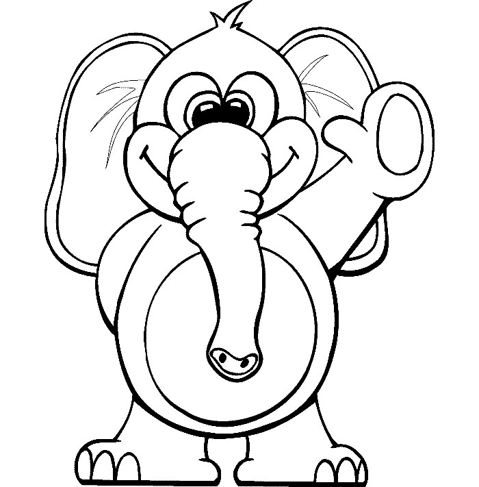 700x711 Elephant Template
