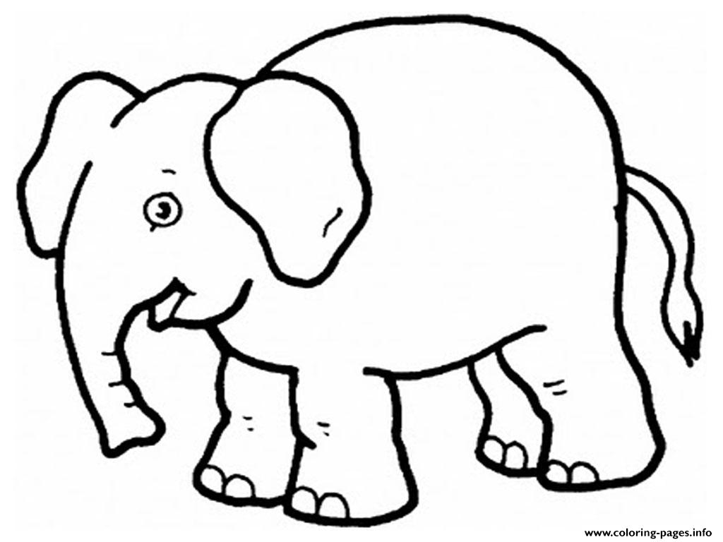 1024x768 Print Elephant Preschool S Zoo Animals0d63 Coloring Pages