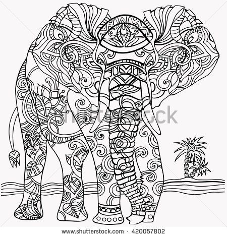 450x470 24 Best Y Blank Pattern Elephants Images On Coloring