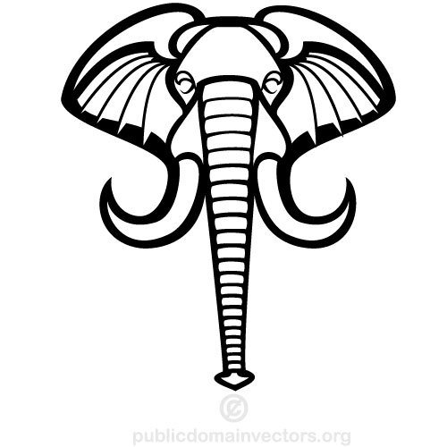 500x500 Elephant Pictogram Vector Drawing Public Domain Vectors
