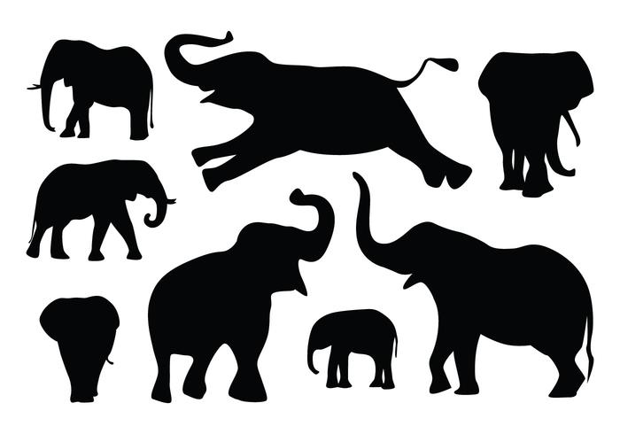 700x490 Elephant Silhouette Free Vector Art
