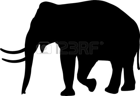 450x309 Elephant Silhouette Stock Photos. Royalty Free Business Images