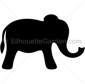 336x334 Elephant Silhouette