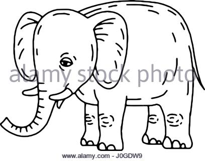 Elephant Sitting Drawing at GetDrawings | Free download