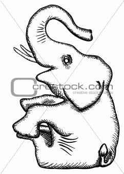 242x340 Image 3663496 Vector Simplified Monochrome Drawing