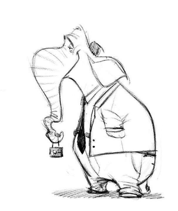 607x720 An Employee Elephant.