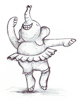 273x349 Elephant Sketches Me, Myself And Perhaps Others As Well