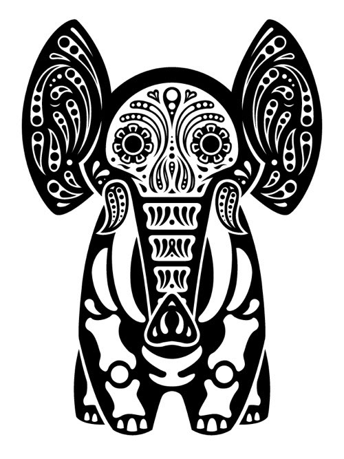 500x667 Elephant Of The Art Print By Philip Lumbang And Ernesto