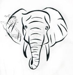 236x244 Pix For Gt Indian Elephant Head Drawings Clean Lines