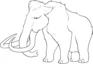 302x208 How To Draw How To Draw A Mammoth