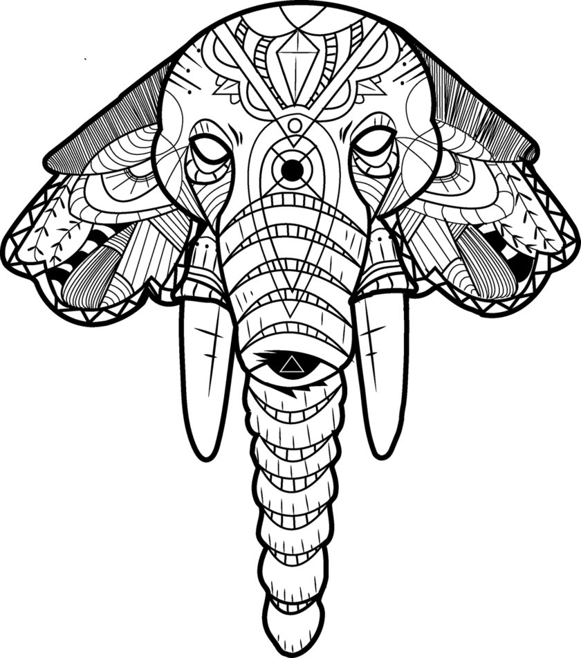 840x951 Elephant Tattoo By Poltergyst
