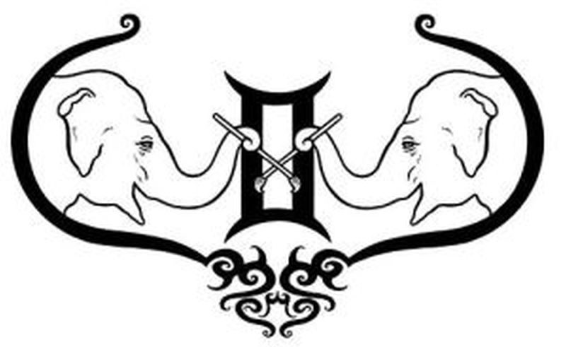 800x491 Gemini Elephant Tattoo Design